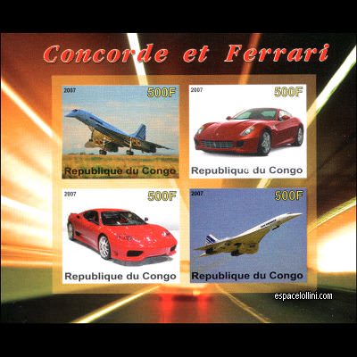 le timbre concorde COF 129/132 CA