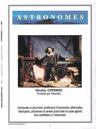 page astronome_1__ de album collection astronome de timbres
