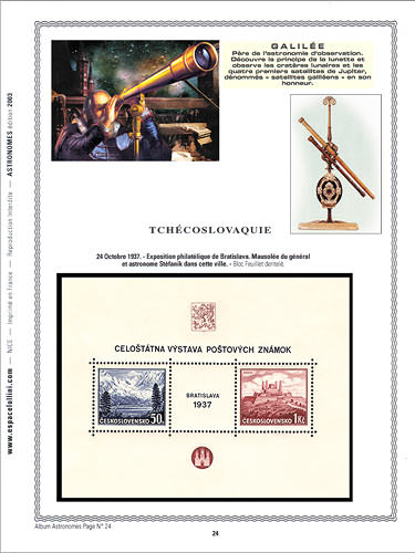 page astronome_24__ de album collection astronome de timbres