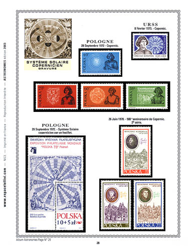 page astronome_28__ de album collection astronome de timbres