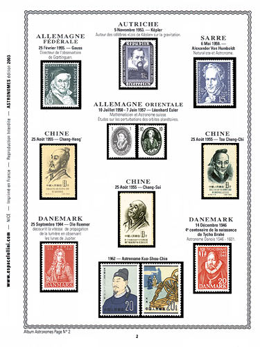 page astronome_2__ de album collection astronome de timbres