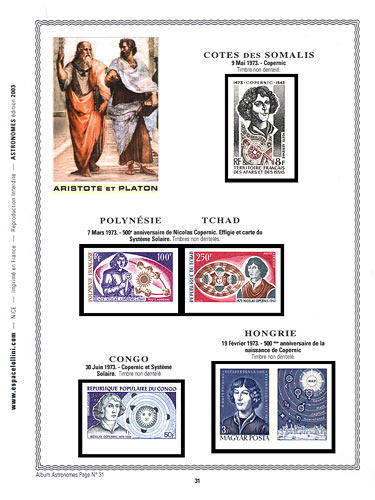 page astronome_31__ de album collection astronome de timbres