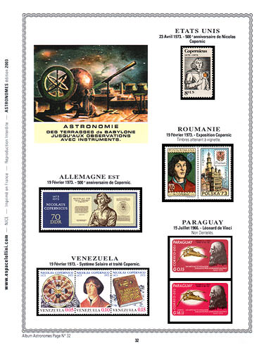 page astronome_32__ de album collection astronome de timbres