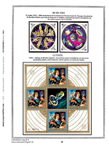 page astronome_45__ de album collection astronome de timbres