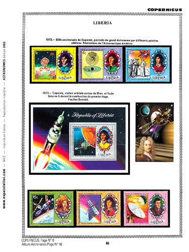 page astronome_46__ de album collection astronome de timbres