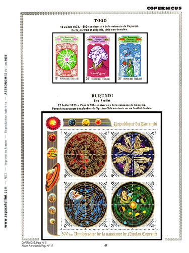 page astronome_47__ de album collection astronome de timbres
