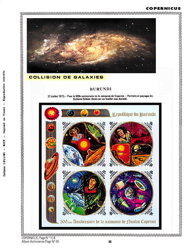 page astronome_65__ de album collection astronome de timbres