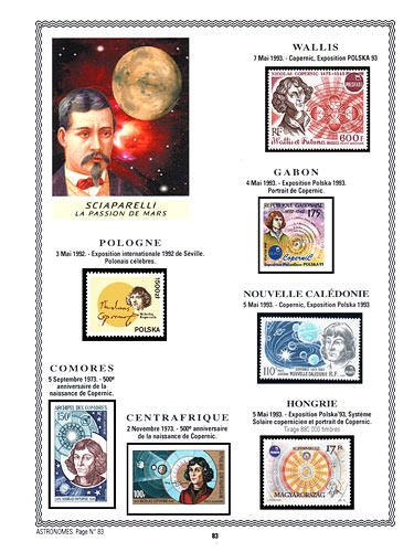 page astronome_83__ de album collection astronome de timbres