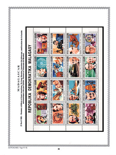 page astronome_85__ de album collection astronome de timbres