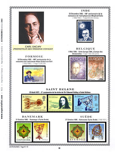 page astronome_91__ de album collection astronome de timbres