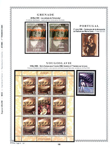 page atome_100__ de album collection atome de timbres