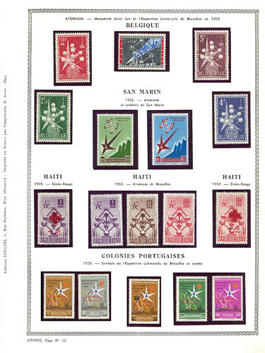 page number atome_12__ from album atome to collect stamps