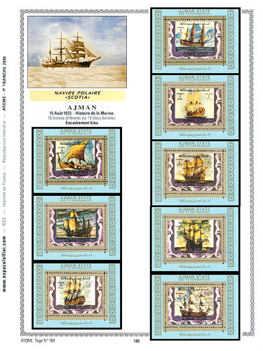 page atome_184__ de album collection atome de timbres