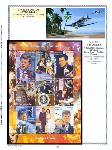 page atome_221__ de album collection atome de timbres
