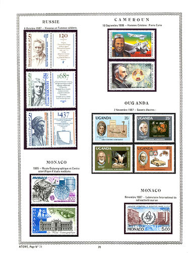 page atome_71__ de album collection atome de timbres