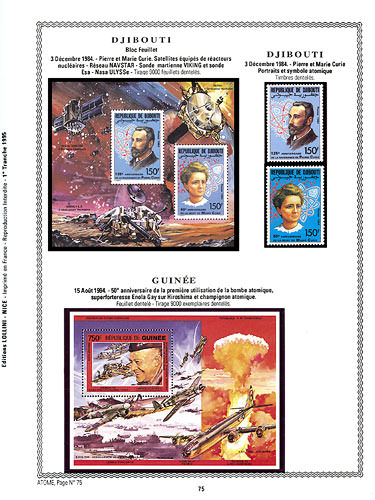 page number atome_75__ from album atome to collect stamps