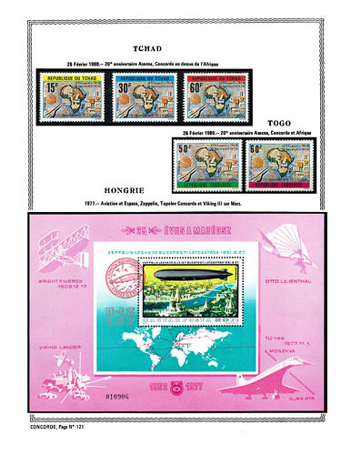 page concorde_121__ de album collection concorde de timbres