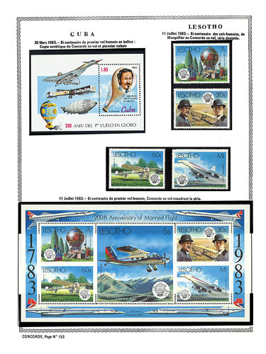 page concorde_153__ de album collection concorde de timbres