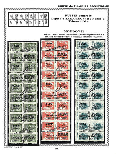 page concorde_362__ de album collection concorde de timbres