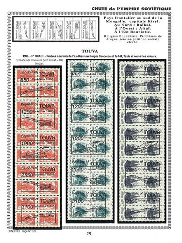 page concorde_373__ de album collection concorde de timbres