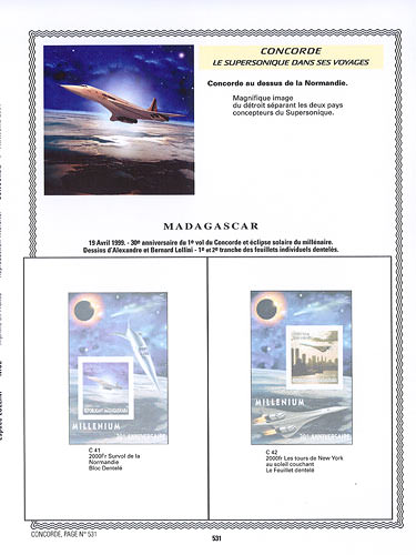 page concorde_531__ de album collection concorde de timbres