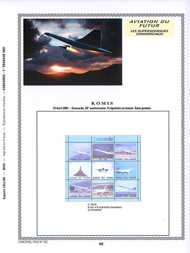 page concorde_552__ de album collection concorde de timbres