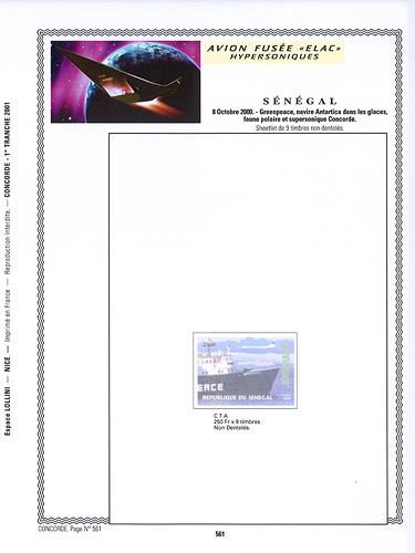 page concorde_561__ de album collection concorde de timbres