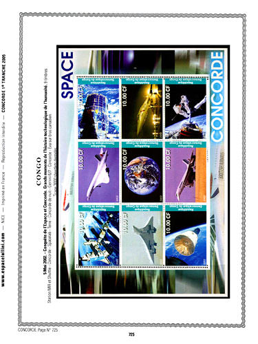 page concorde_725__ de album collection concorde de timbres