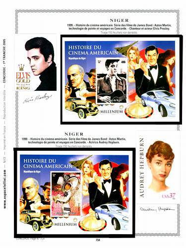 page concorde_734__ de album collection concorde de timbres