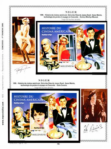 page concorde_735__ de album collection concorde de timbres