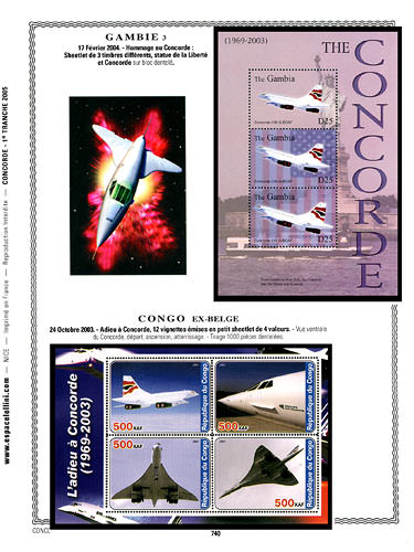 page concorde_740__ de album collection concorde de timbres