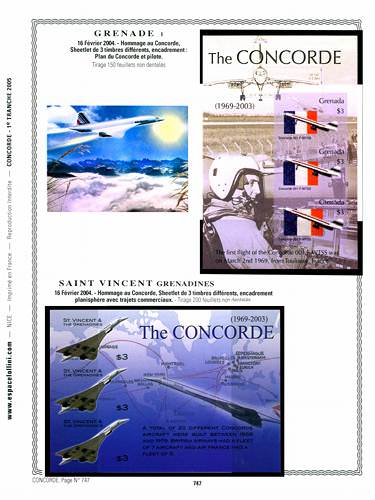 page concorde_747__ de album collection concorde de timbres