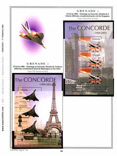 page concorde_748__ de album collection concorde de timbres