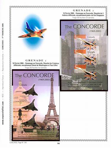 page concorde_749__ de album collection concorde de timbres