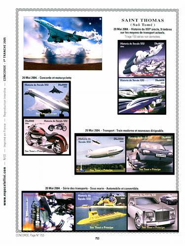 page concorde_753__ de album collection concorde de timbres