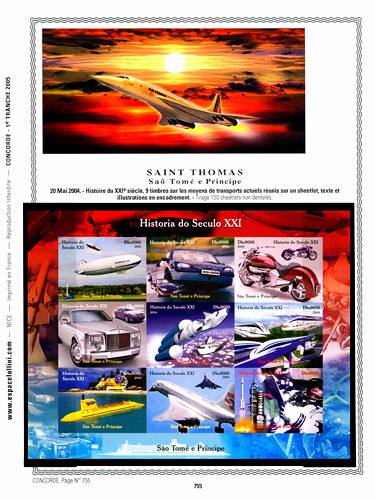 page concorde_755__ de album collection concorde de timbres
