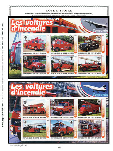 page concorde_762__ de album collection concorde de timbres
