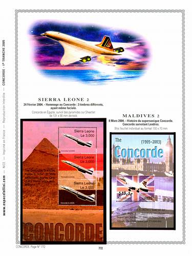 page concorde_772__ de album collection concorde de timbres