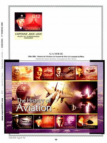 page concorde_780__ de album collection concorde de timbres