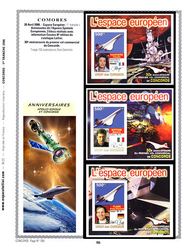 page concorde_783__ de album collection concorde de timbres