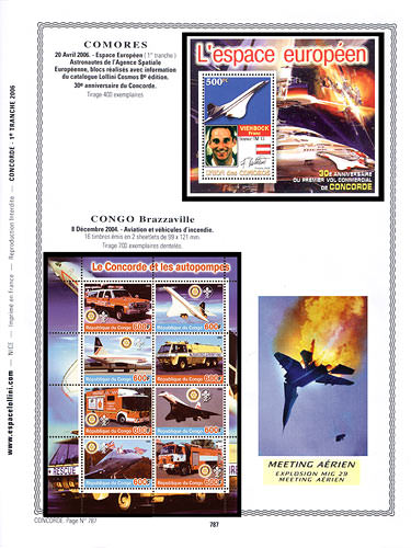 page concorde_787__ de album collection concorde de timbres