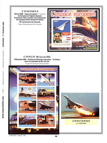 page concorde_788__ de album collection concorde de timbres