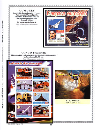 page concorde_790__ de album collection concorde de timbres