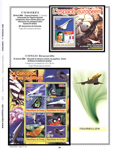page concorde_791__ de album collection concorde de timbres
