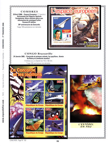page concorde_792__ de album collection concorde de timbres