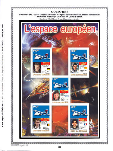 page concorde_794__ de album collection concorde de timbres