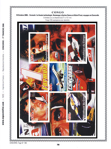 page concorde_798__ de album collection concorde de timbres