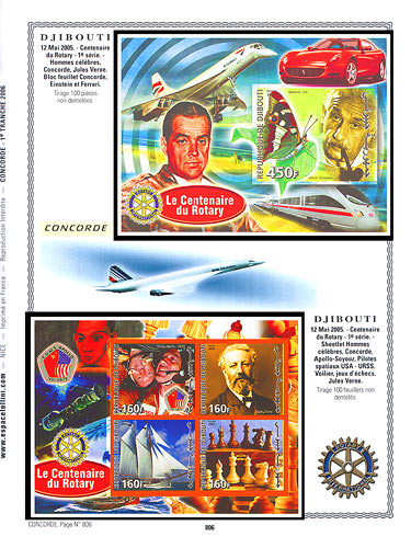 page concorde_806__ de album collection concorde de timbres