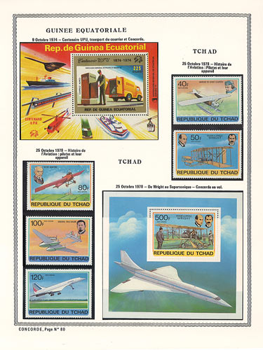 page concorde_80__ de album collection concorde de timbres