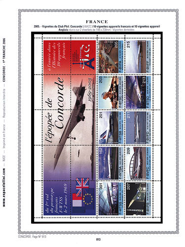 page concorde_813__ de album collection concorde de timbres
